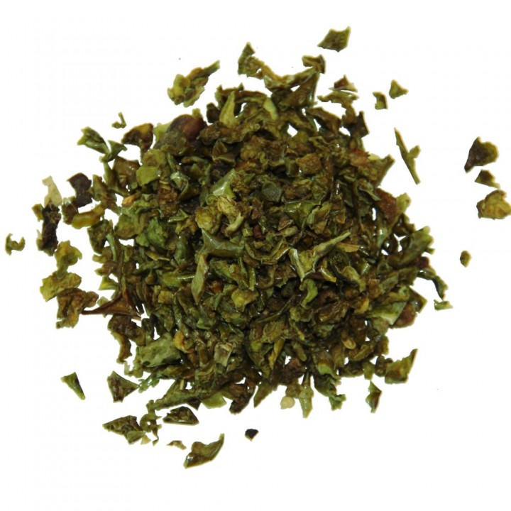 Green bell pepper granules 9*9 mm photo #1