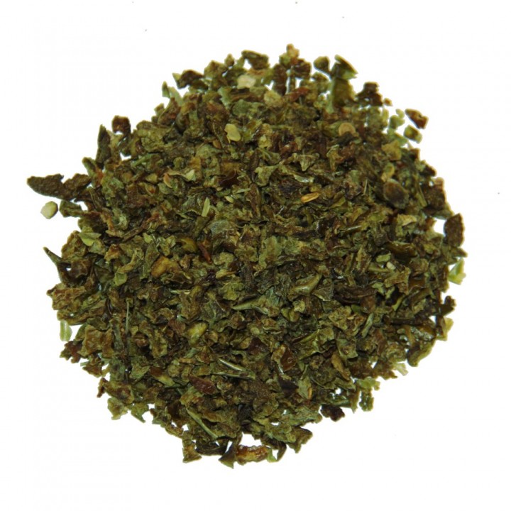 Green bell pepper granules 3*3 mm photo #1