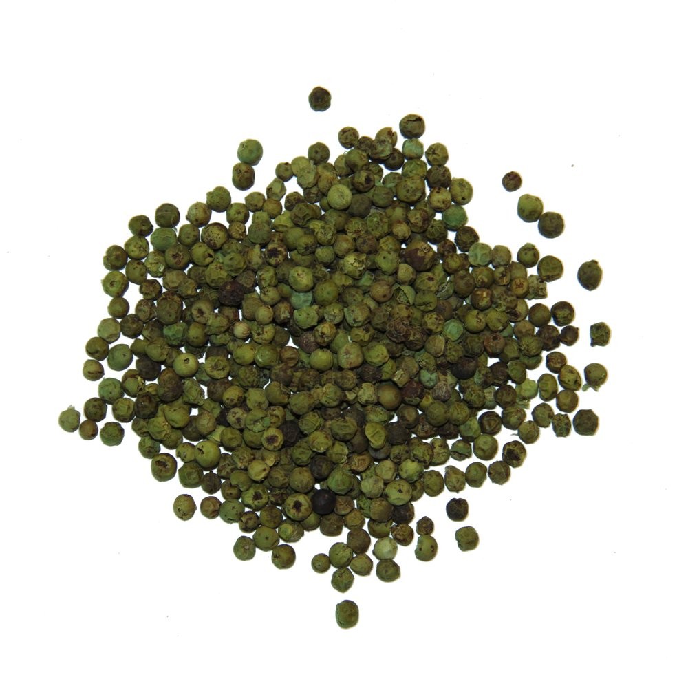 Green pepper whole (green peppercorns) MangoSpices.lv
